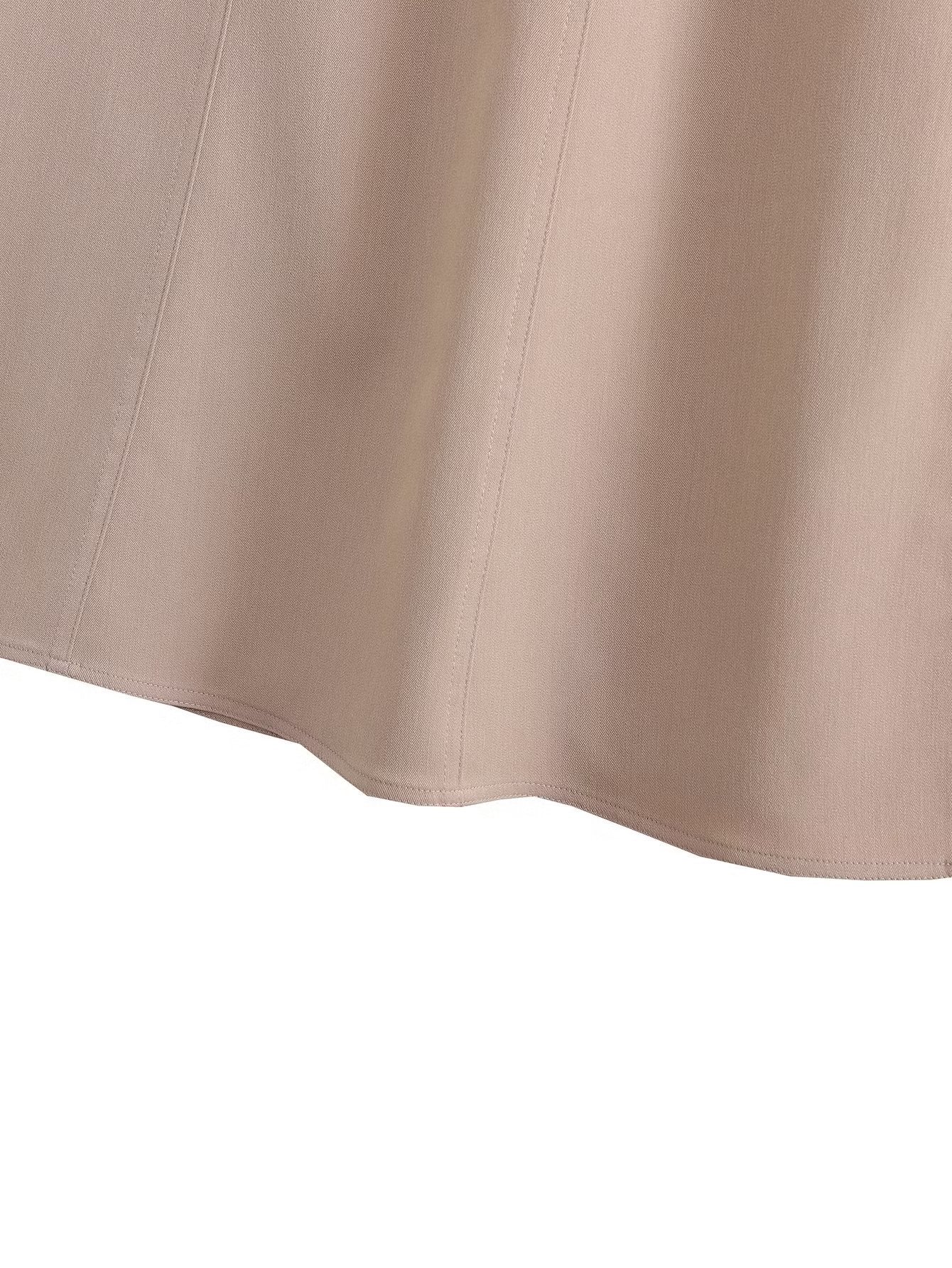 Midi Skirt A Line Skirt Artistic Lady Skirt Women Spring Work Clothes