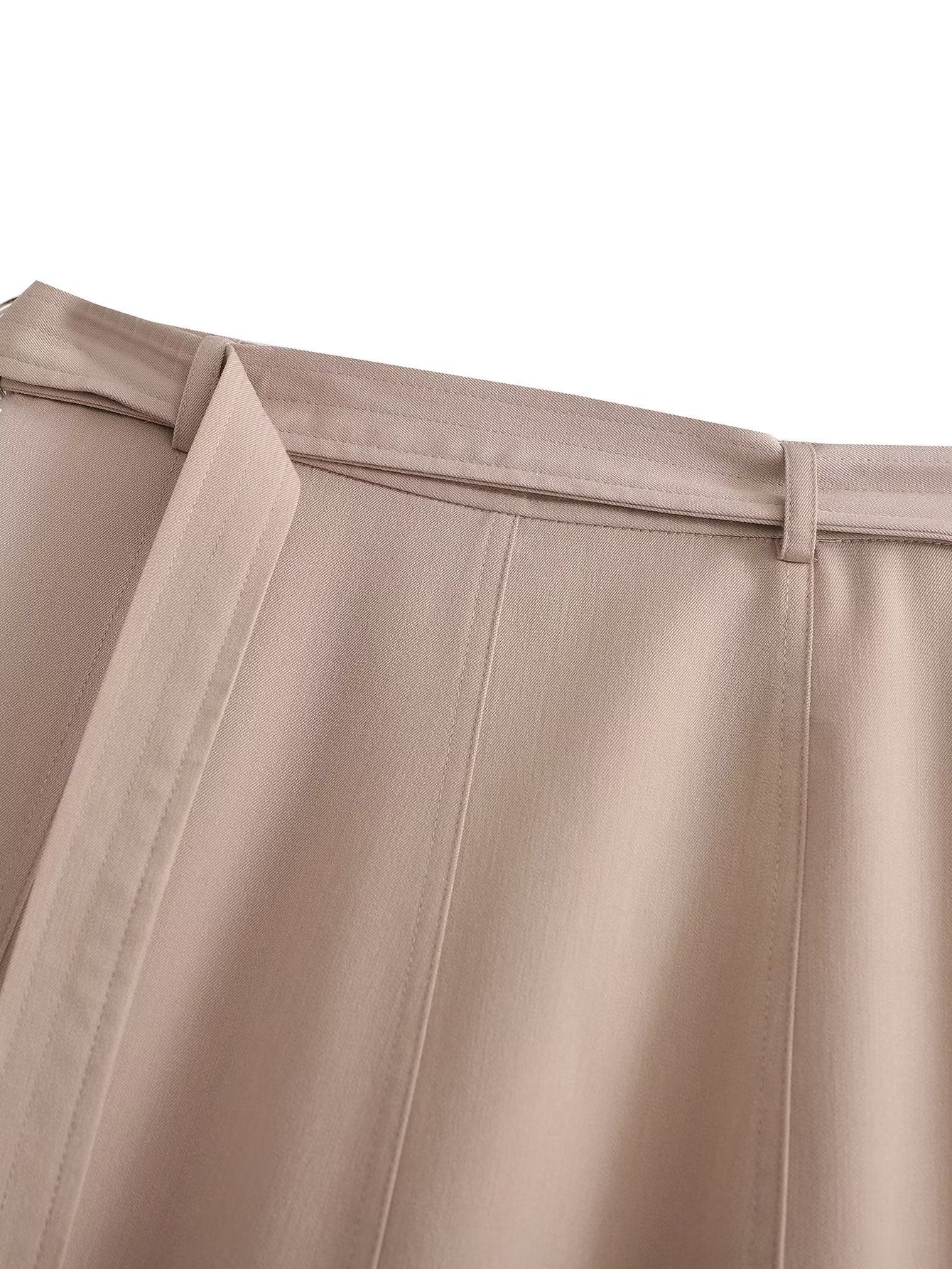 Midi Skirt A Line Skirt Artistic Lady Skirt Women Spring Work Clothes