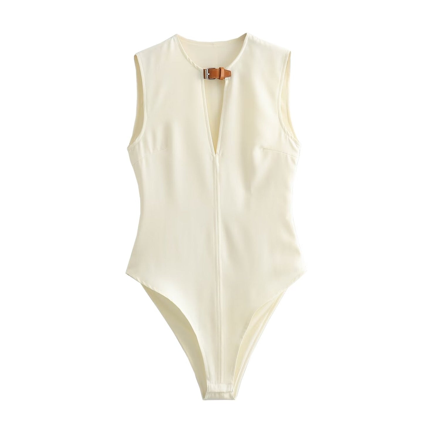 Short Jumpsuit Fashion Buckle Women Casual Sleeveless Female Rompers.