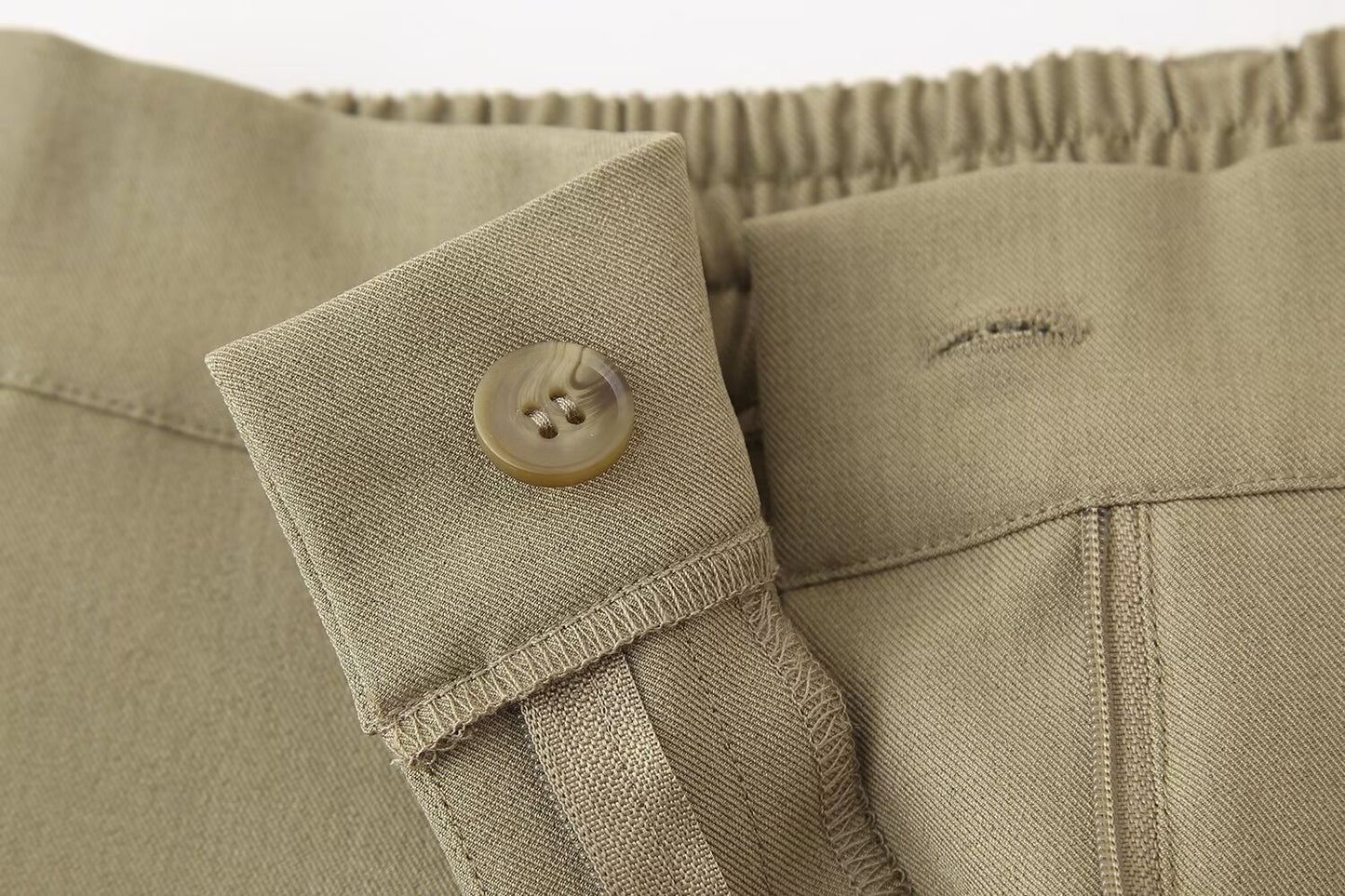 Summer Women Clothing Linen Blended Top Casual Trousers