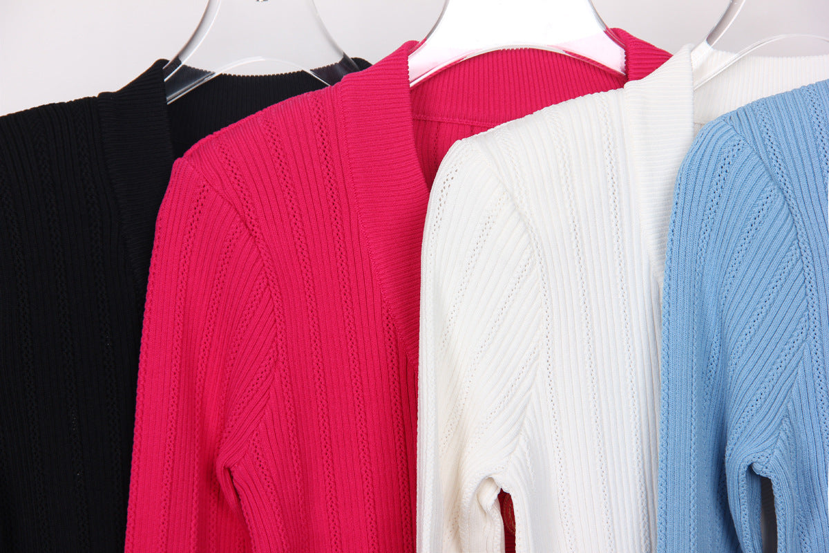 Spring Autumn Women Sweater Cardigan Classic High Quality Jacket Knitwear
