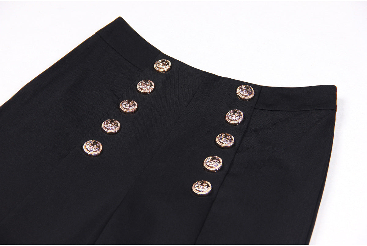 Baggy Straight Trousers