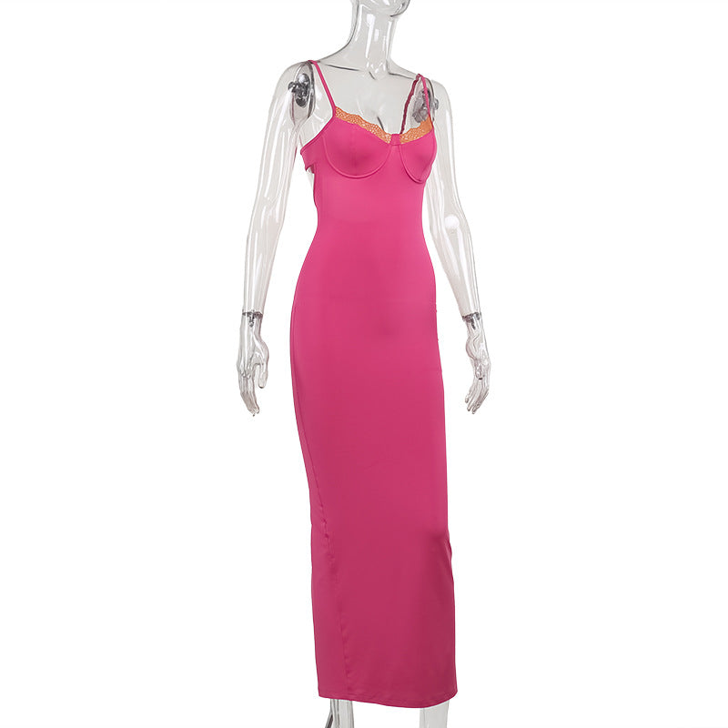long red dress with slit