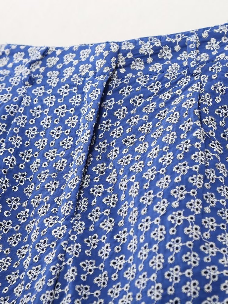  Demin Shorts Women Embroidered High Waist Casual Bermuda Shorts