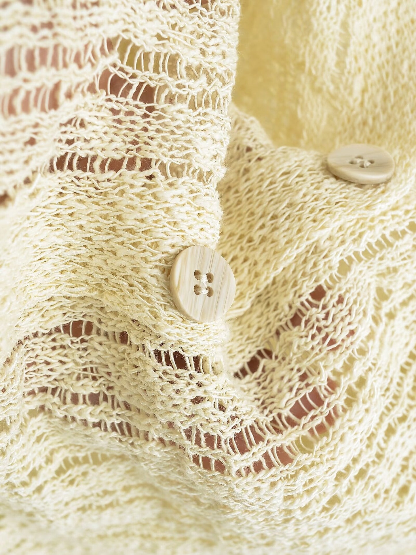 Long Sleeve Top French Polo Collar Knitted Cardigan Gentle Elegant Top