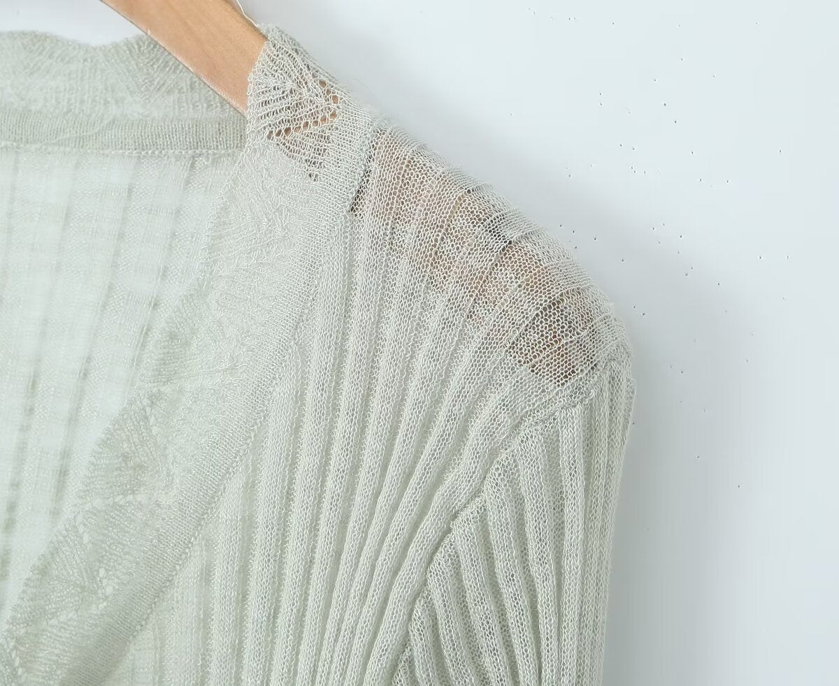 Knitted summer cardigan