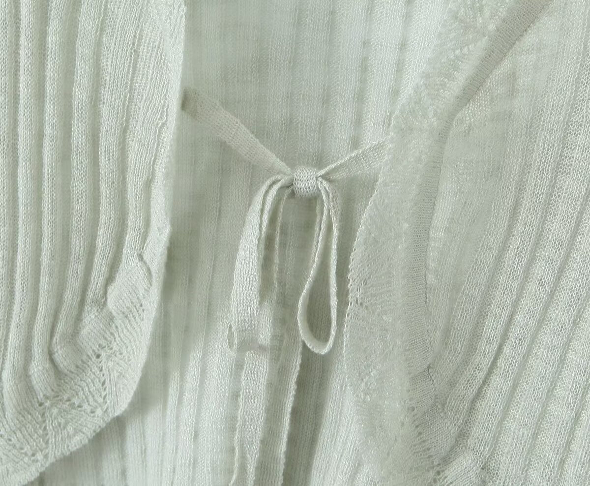 Knitted summer cardigan