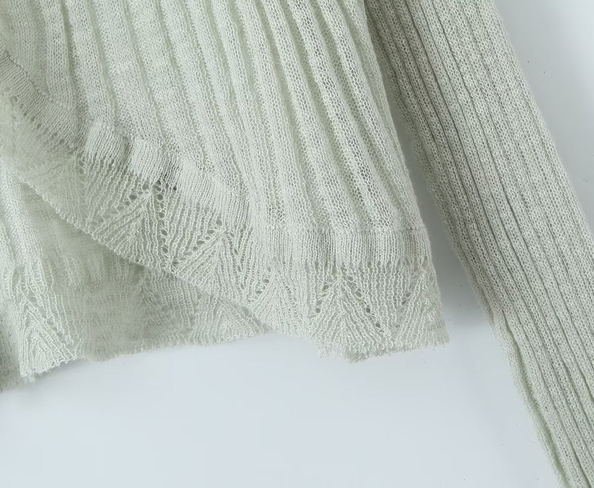 Knitted summer cardigan