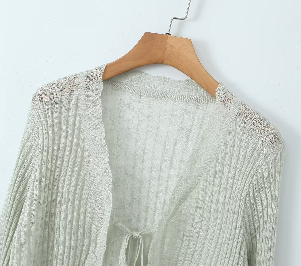 Knitted summer cardigan