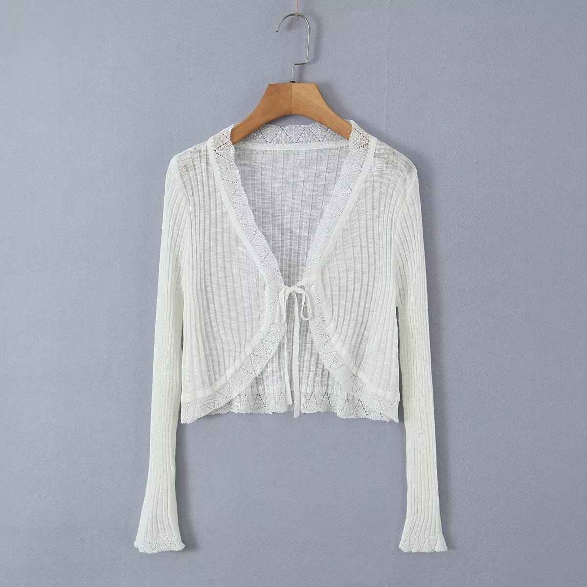 Knitted summer cardigan