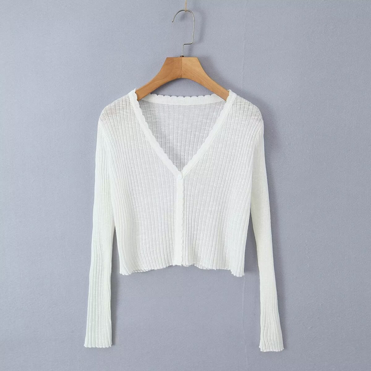 Sunscreen Cardigan Short Outer Shawl Coat with Suspender Thin Top