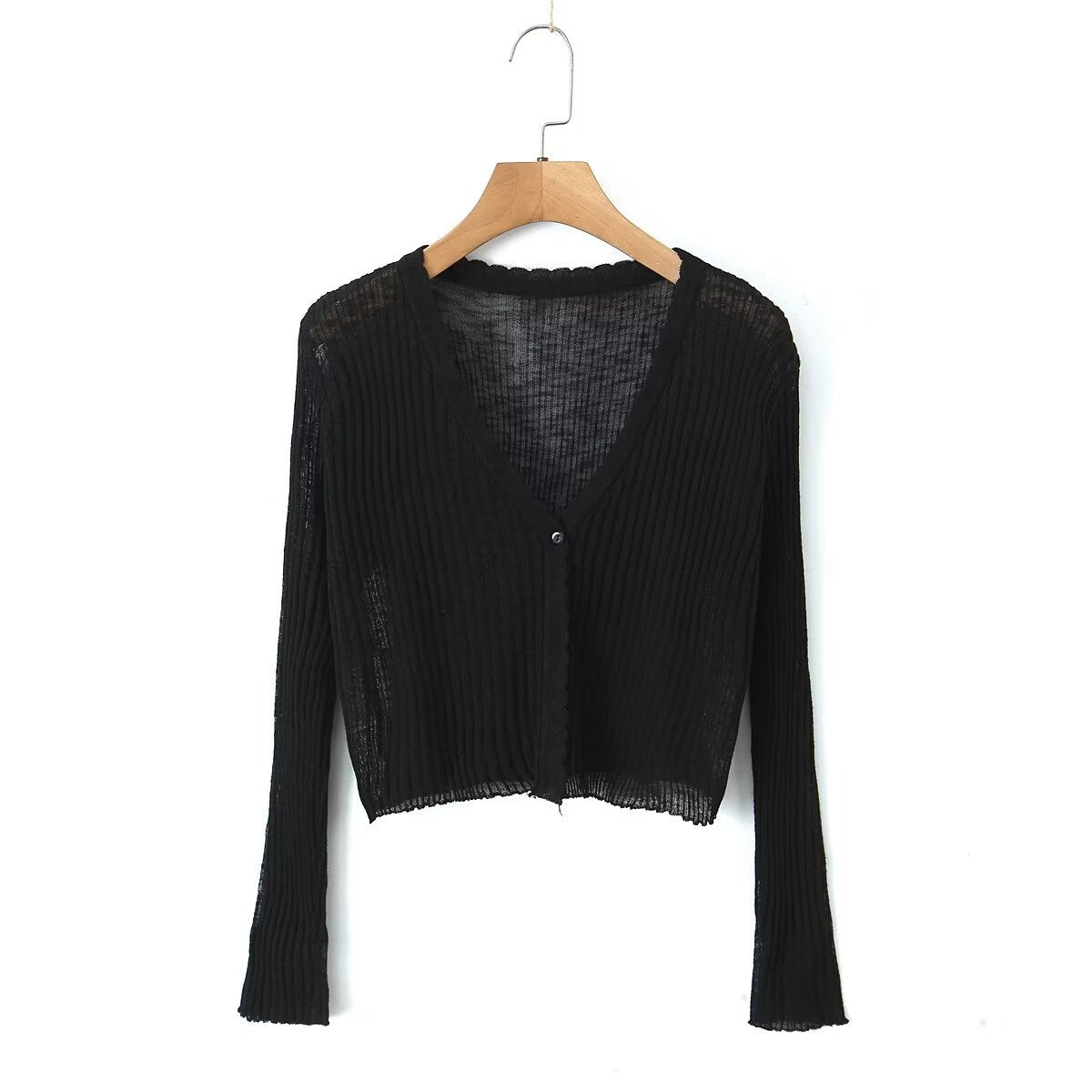Sunscreen Cardigan Short Outer Shawl Coat with Suspender Thin Top
