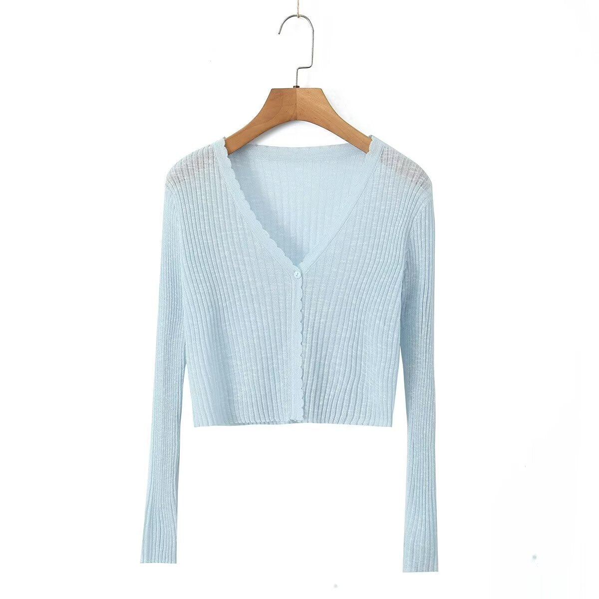 Sunscreen Cardigan Short Outer Shawl Coat with Suspender Thin Top