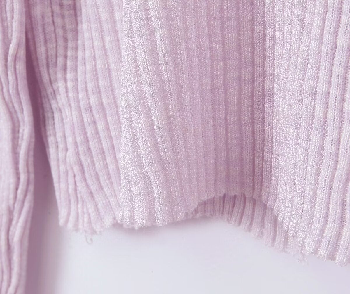 button knitted cardigan