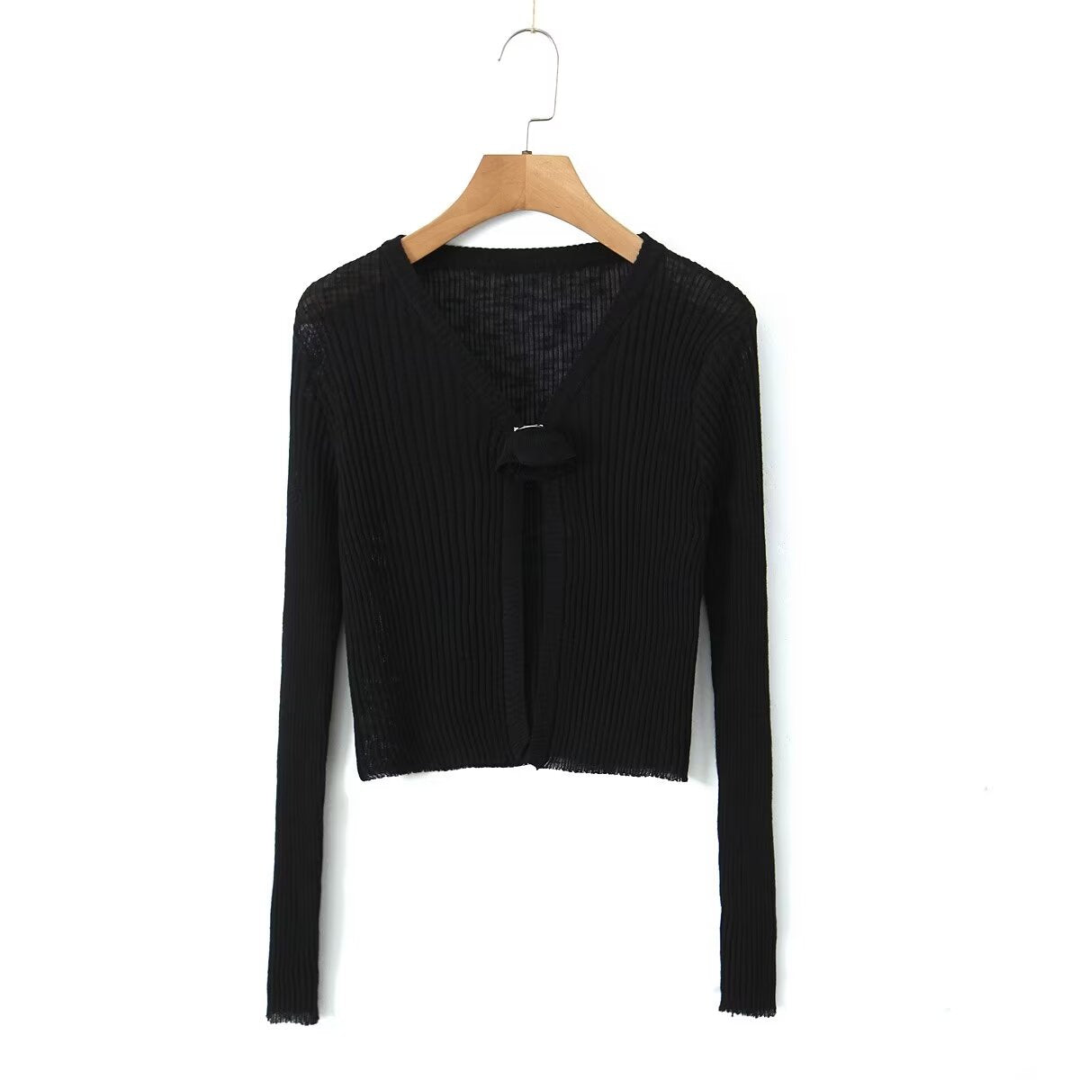 button knitted cardigan