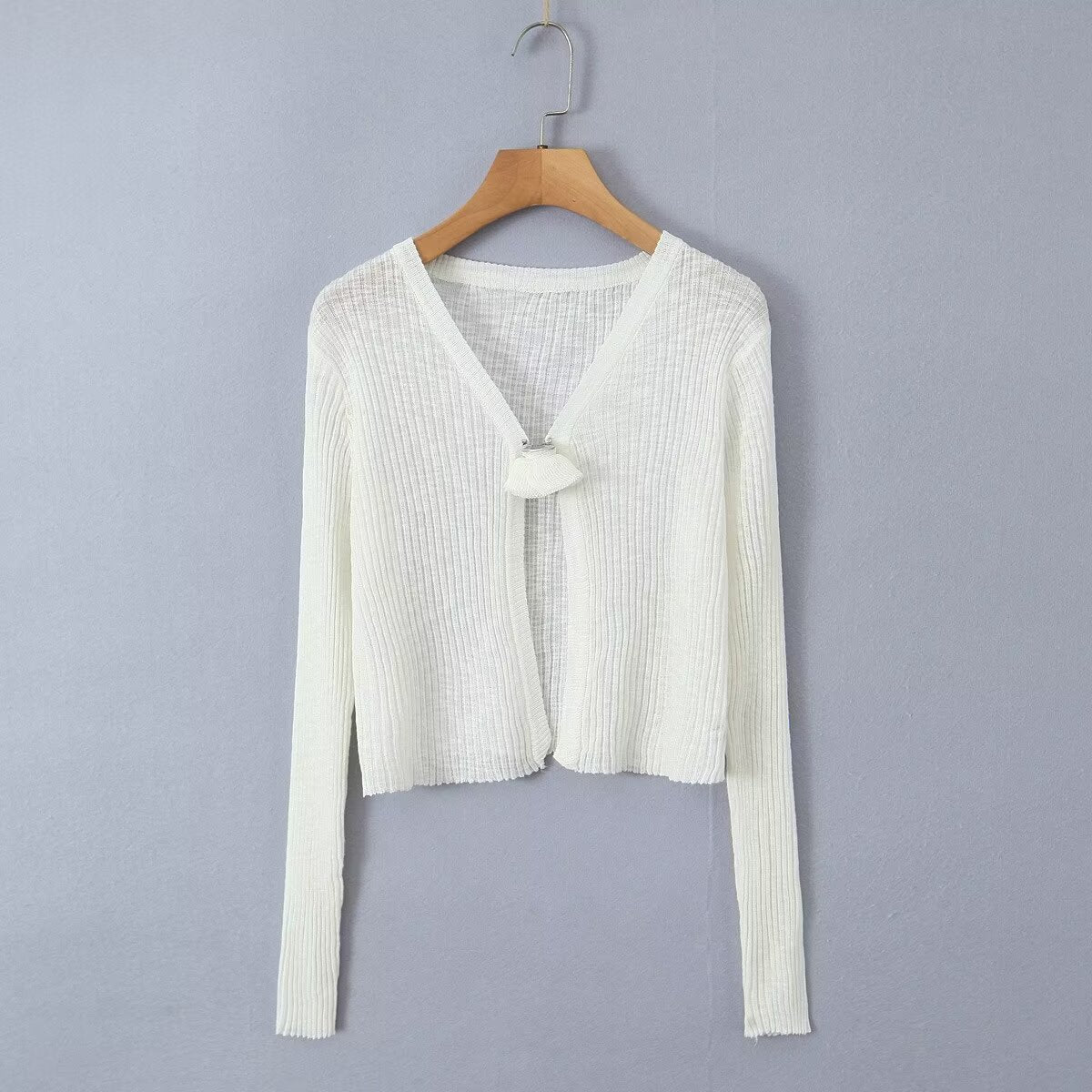 button knitted cardigan
