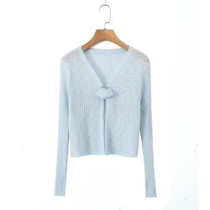 button knitted cardigan