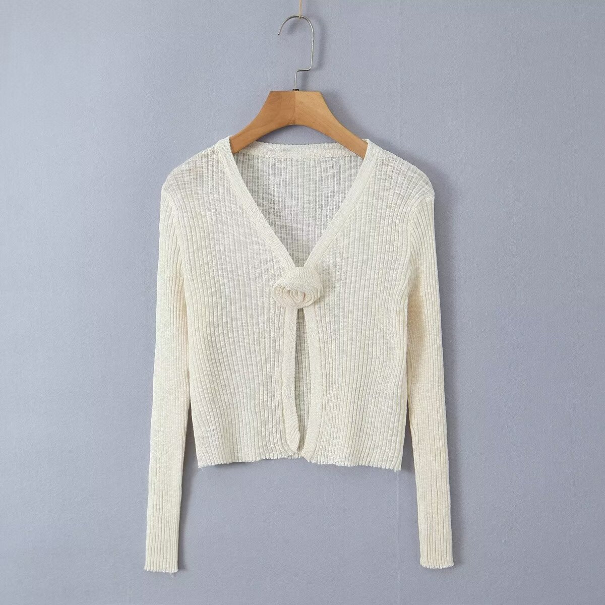 button knitted cardigan
