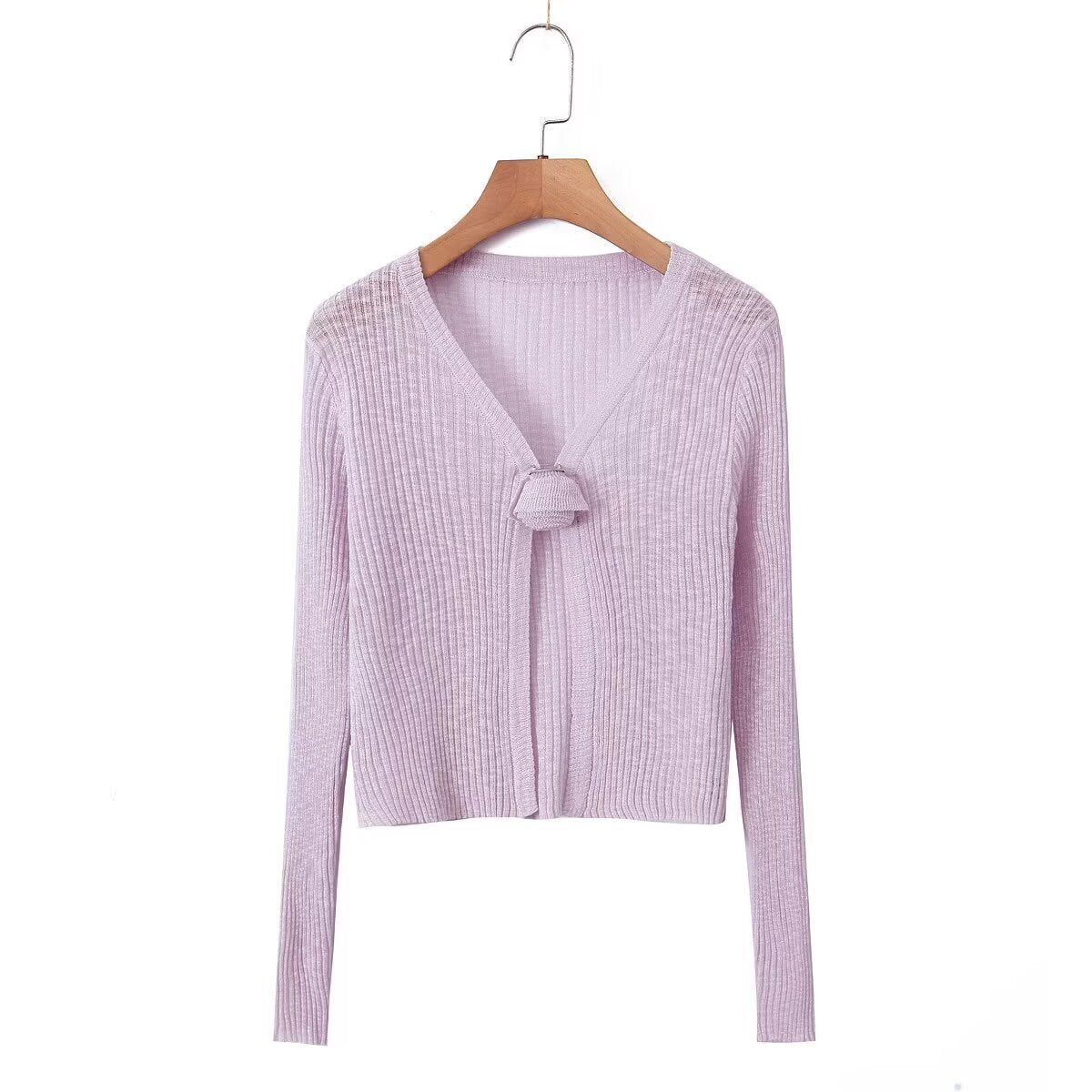 button knitted cardigan
