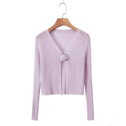 button knitted cardigan