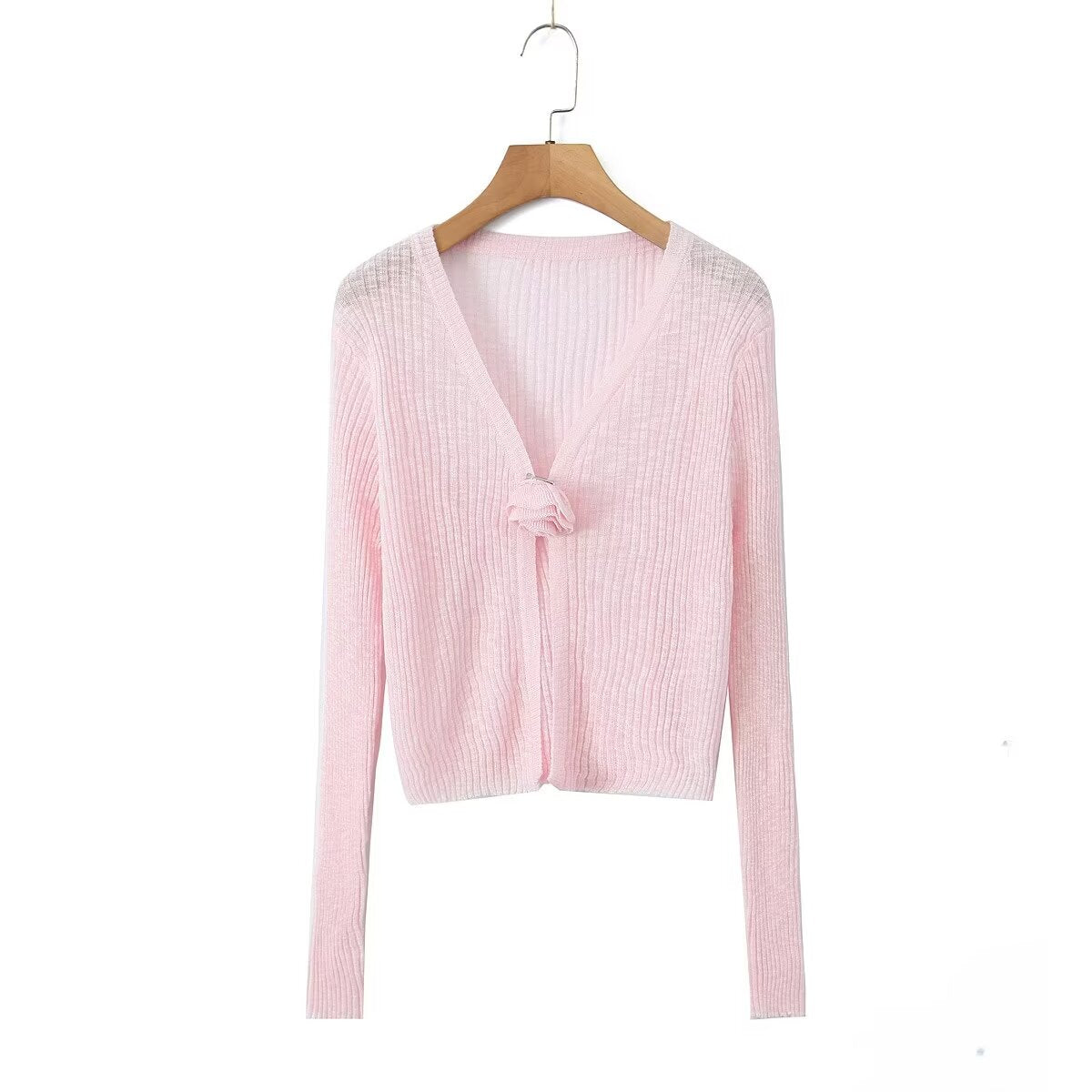 button knitted cardigan