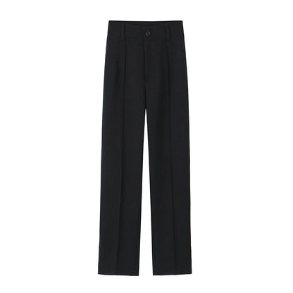 Women Clothing Spring Buttons Pleated Casual Pants Women Spring Women.