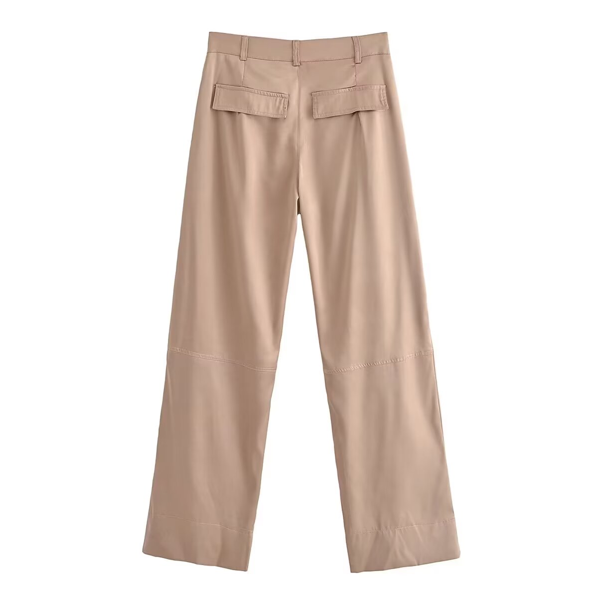 Sun Dresses Women Clothing Street Silk Satin Texture Casual Pants
