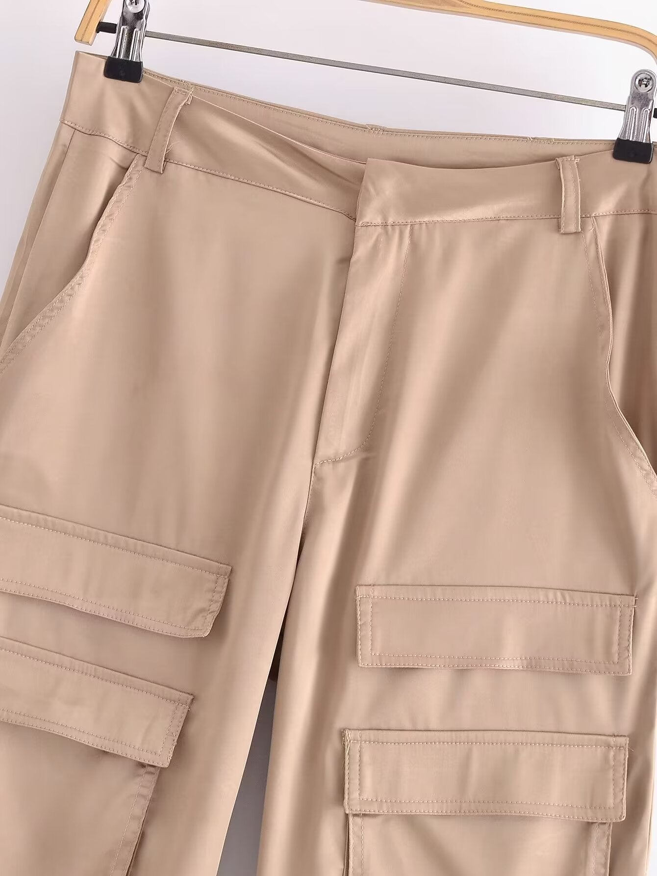 Sun Dresses Women Clothing Street Silk Satin Texture Casual Pants