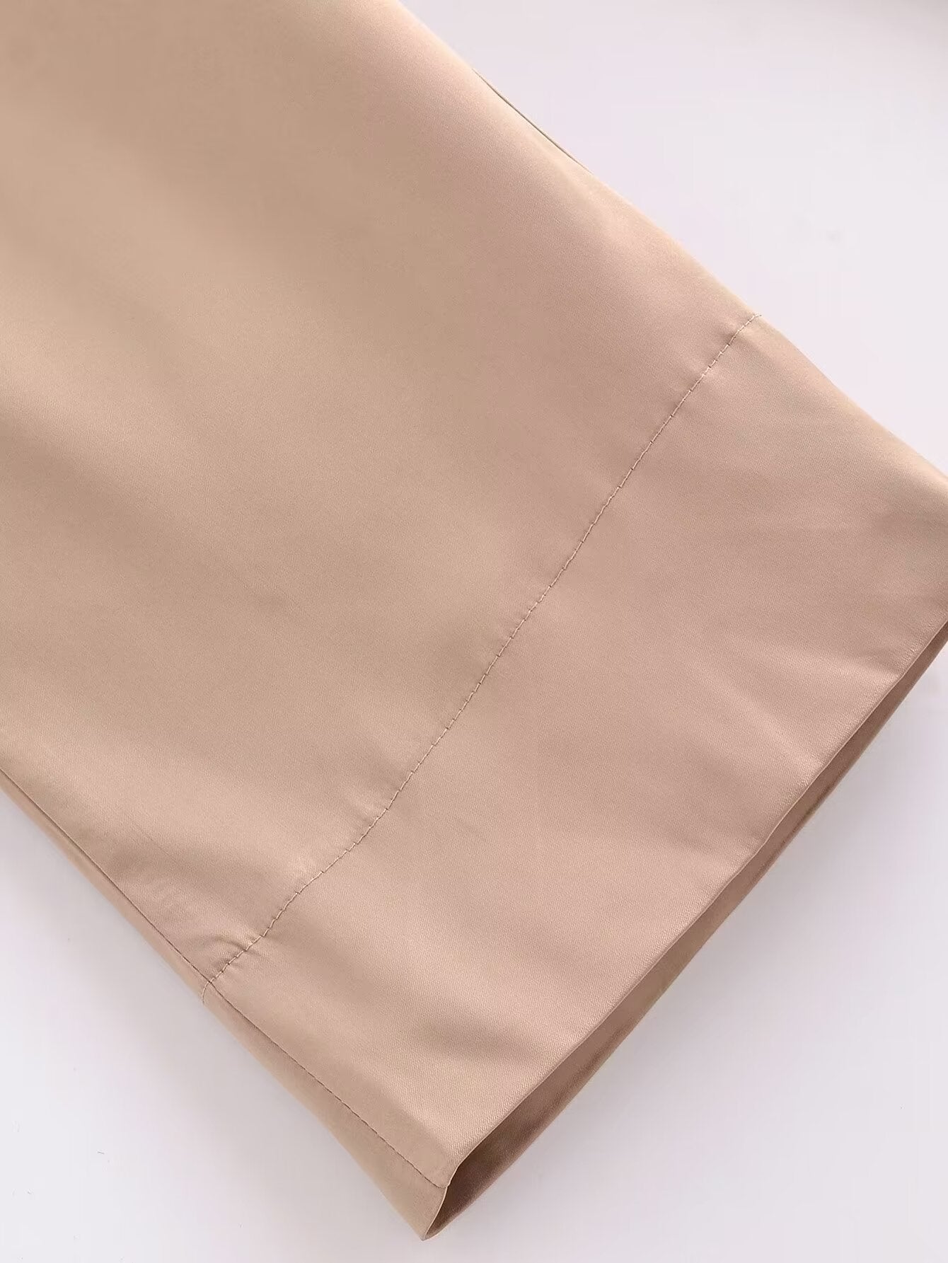 Sun Dresses Women Clothing Street Silk Satin Texture Casual Pants