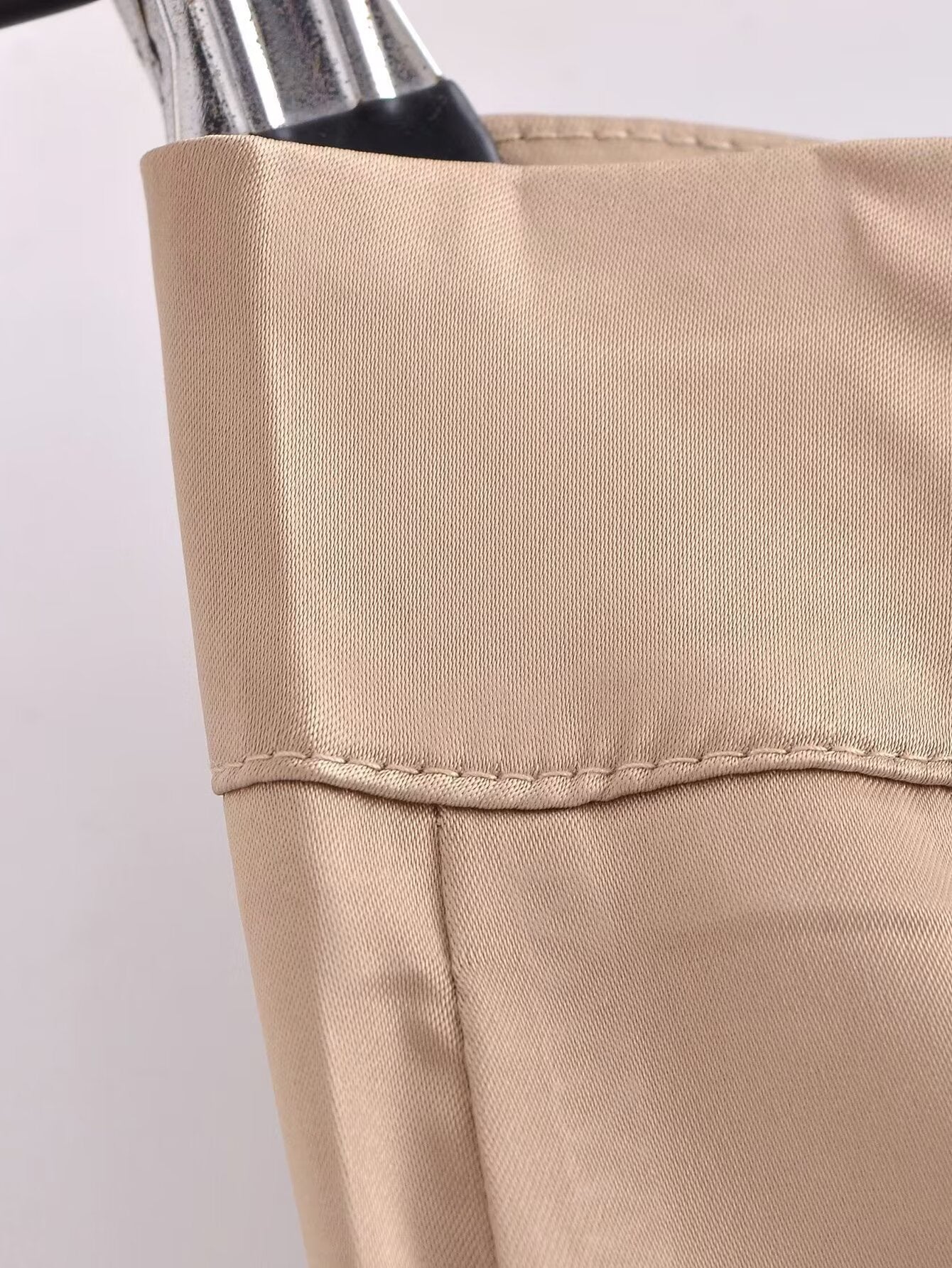 Sun Dresses Women Clothing Street Silk Satin Texture Casual Pants
