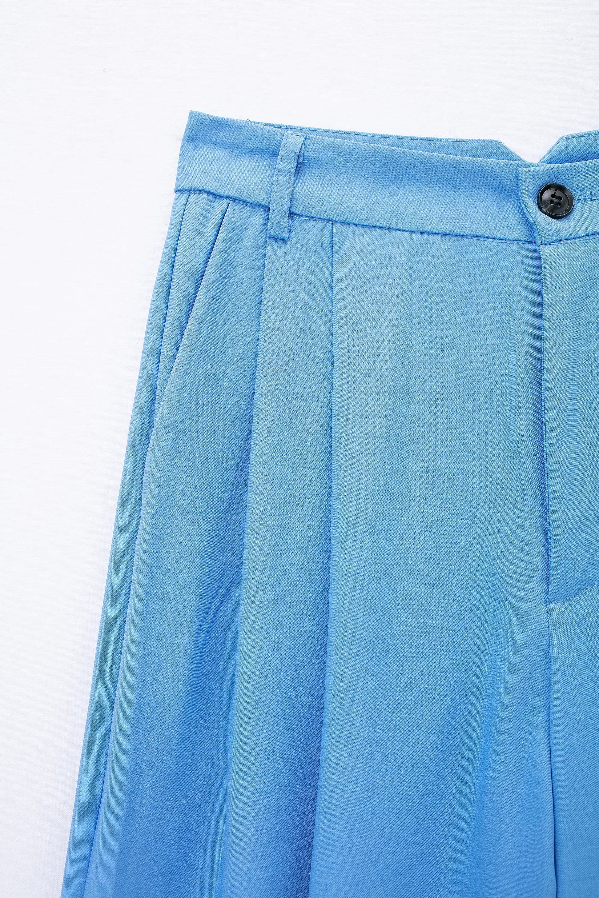 High Waist Chic Korean Wide Leg Draping Pleate Work Pant Spring Office