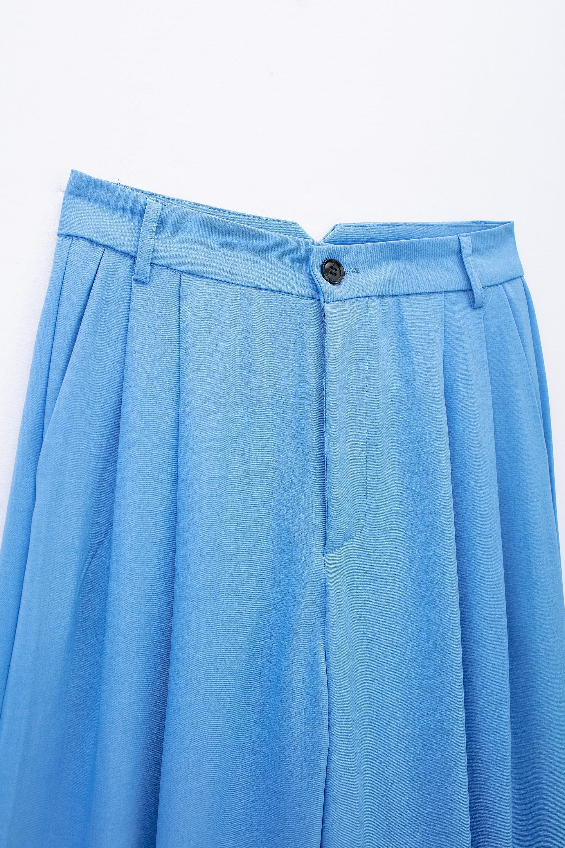 High Waist Chic Korean Wide Leg Draping Pleate Work Pant Spring Office