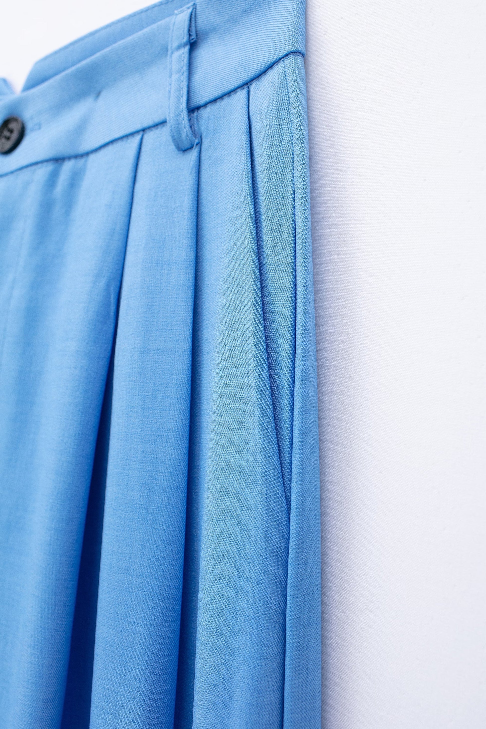 High Waist Chic Korean Wide Leg Draping Pleate Work Pant Spring Office