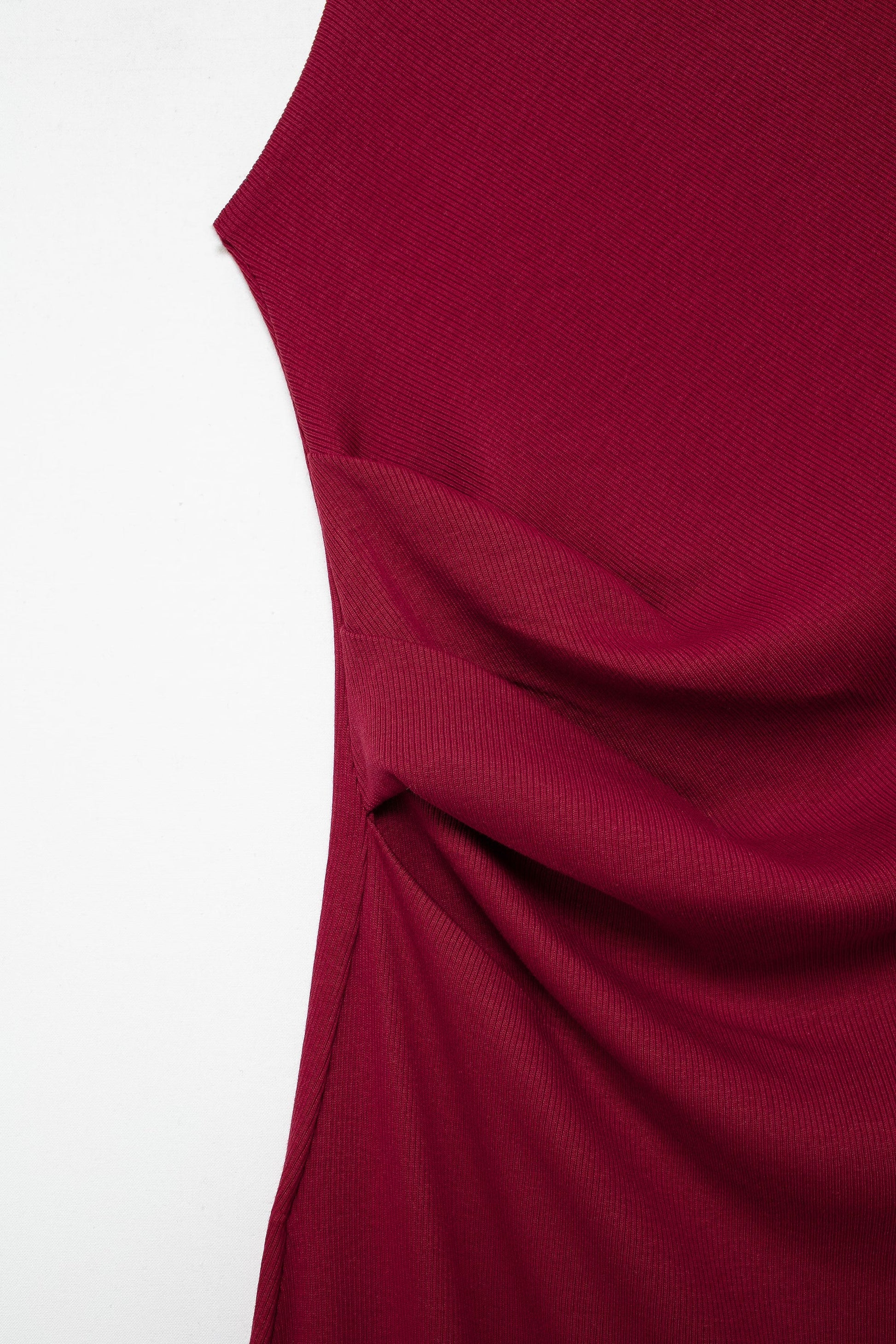Spring Women Clothing midi Slim Fit Pleated Rib Sleeveless maxi Dress.
