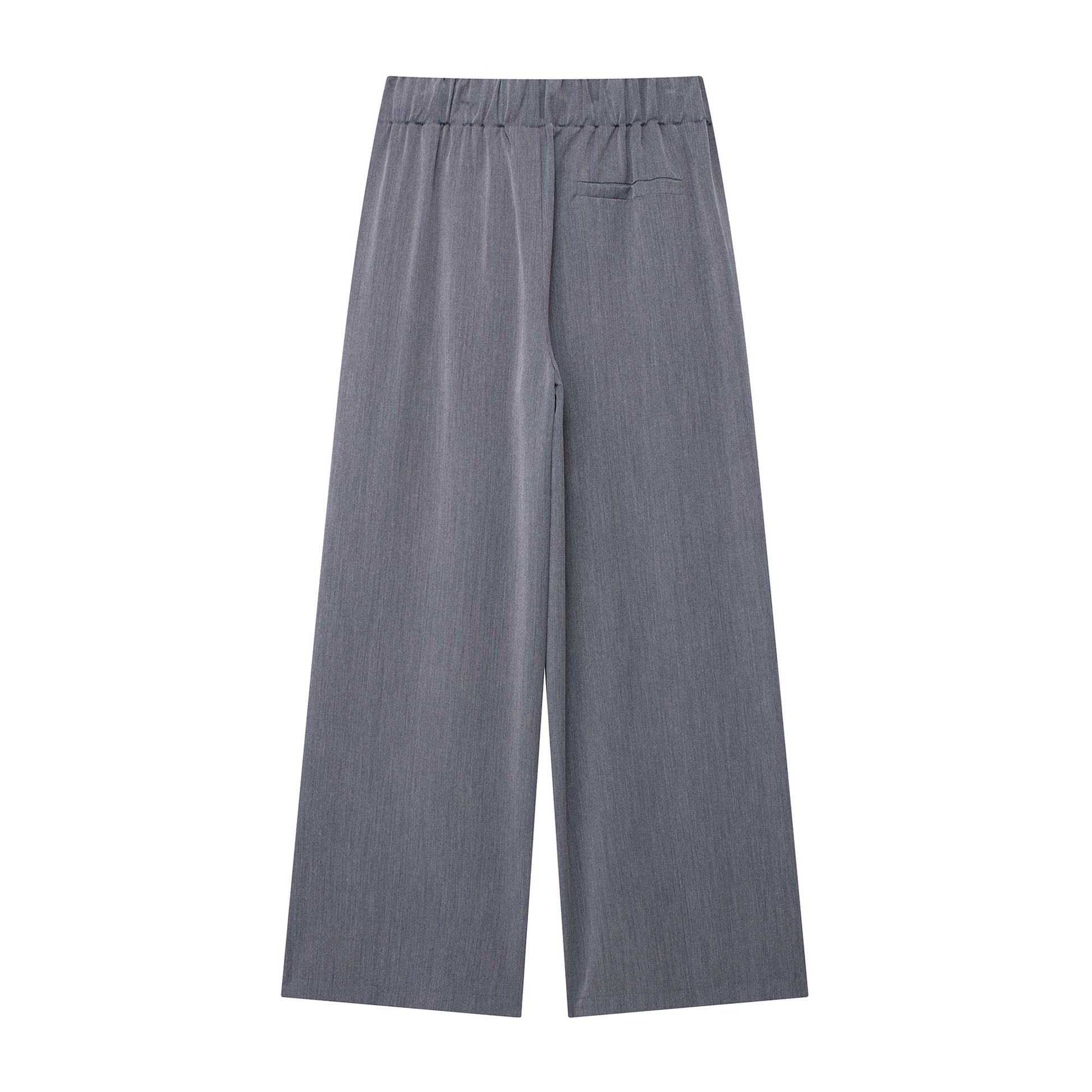 Women Clothing Summer All Match Stretch Waist Casual Wide Leg PantsMat