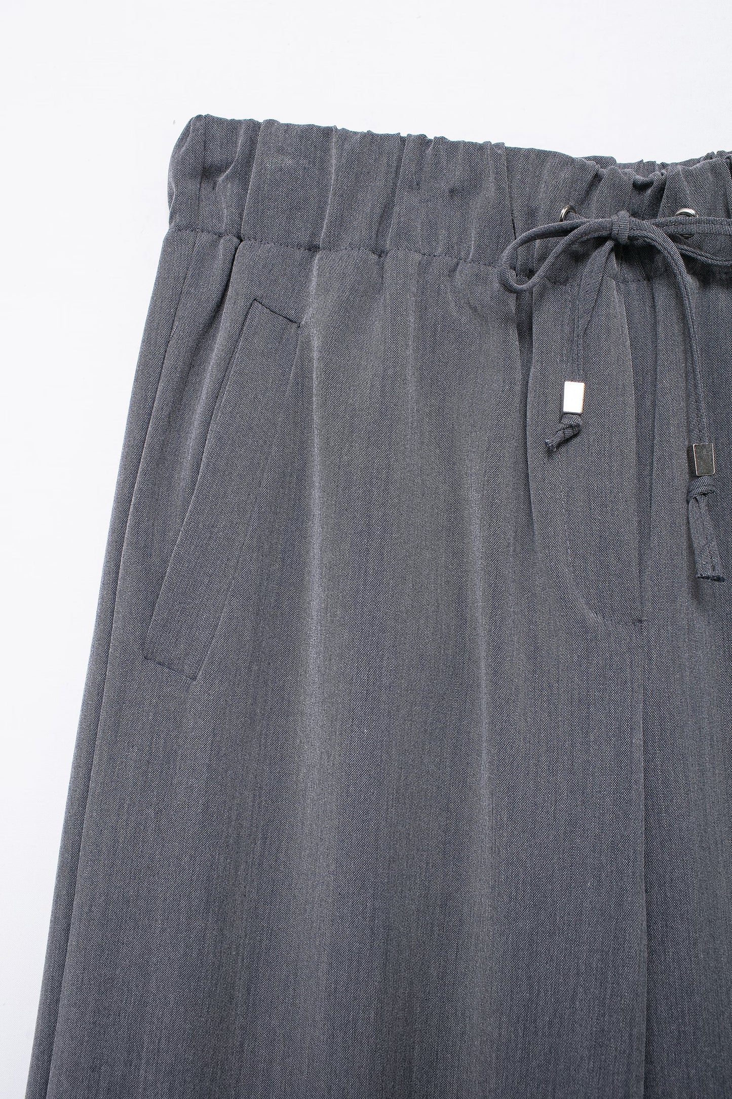 Women Clothing Summer All Match Stretch Waist Casual Wide Leg PantsMat