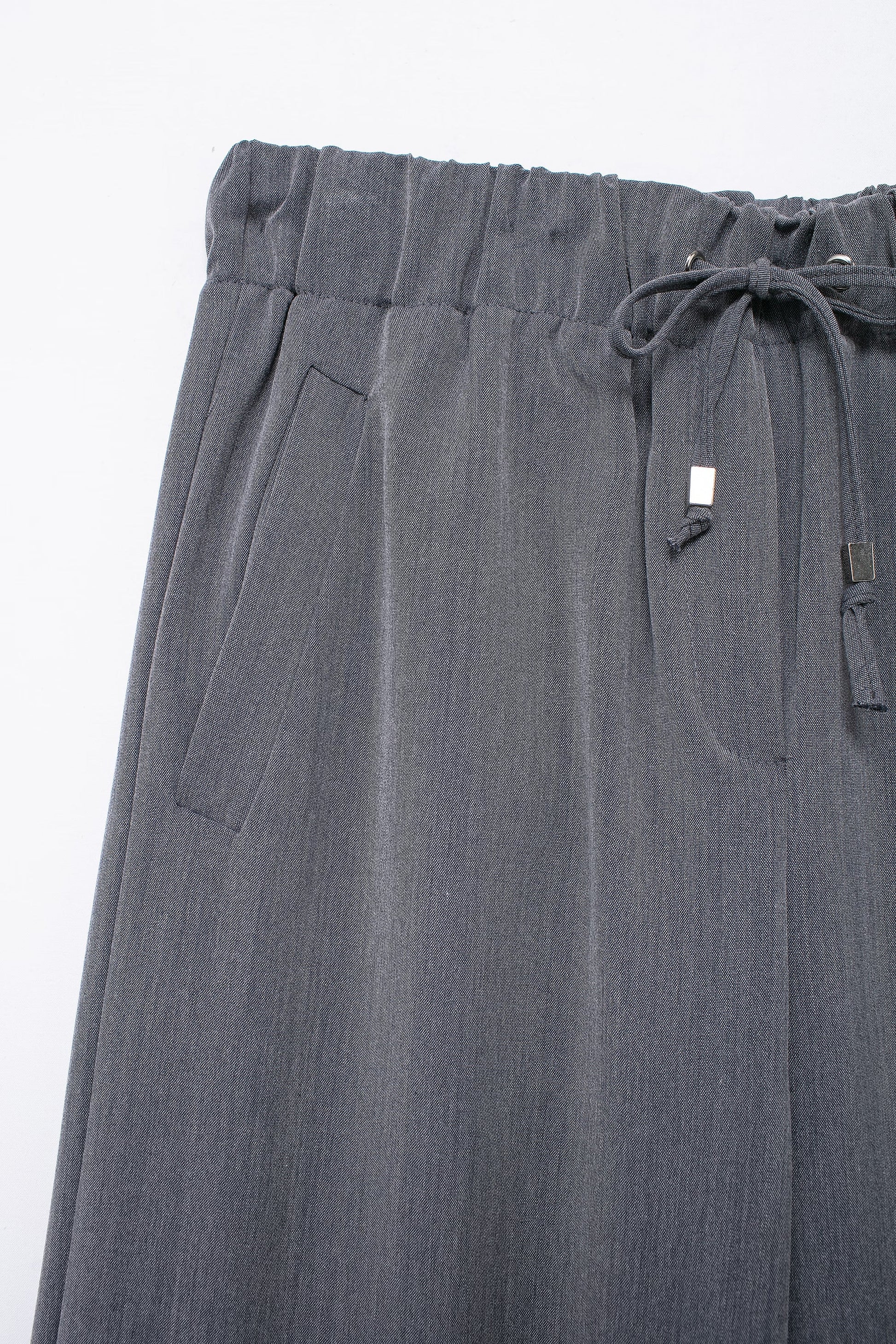 Women Clothing Summer All Match Stretch Waist Casual Wide Leg PantsMat