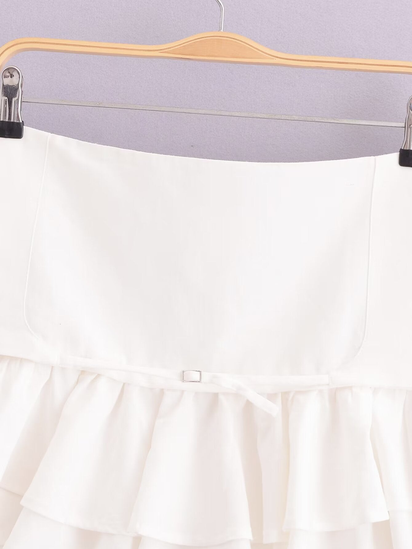 Skirt Summer Women Clothing Stylish Simple Laminated Mini Skirt