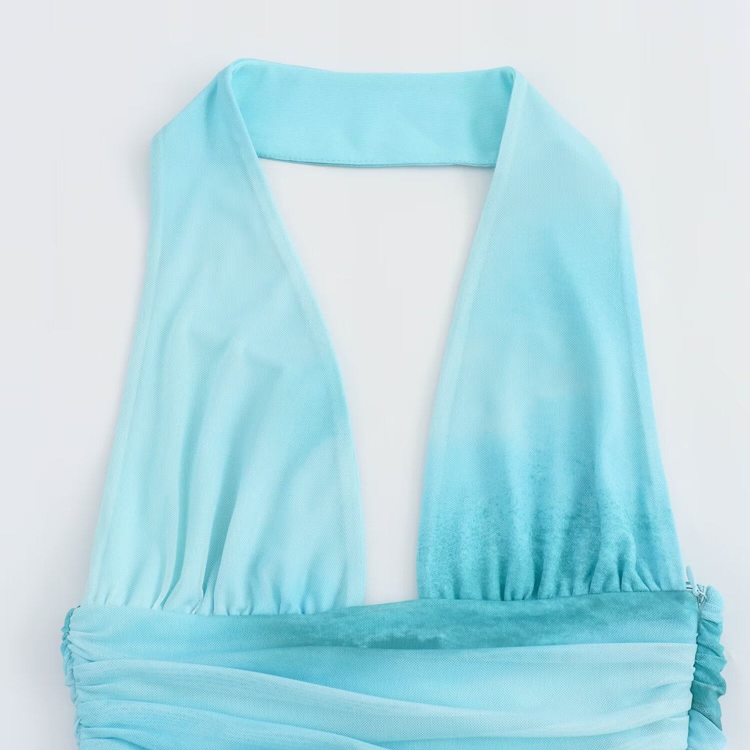 Women Summer Dress Pleated Hanging Collar Dress For Women