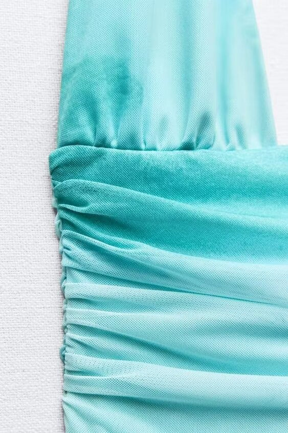 Women Summer Dress Pleated Hanging Collar Dress For Women