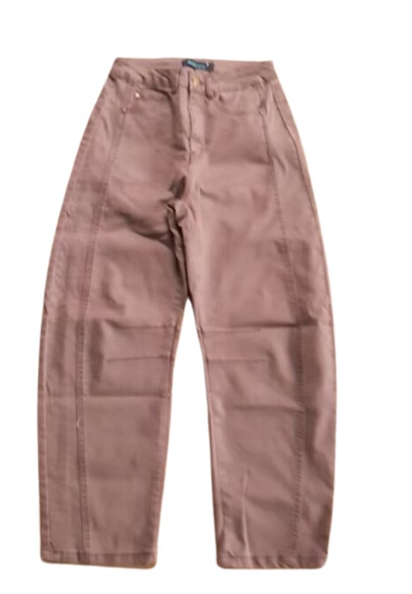 Washed Denim Casual Widded Leg Loose Jeans Women Mid Low Waist fitting