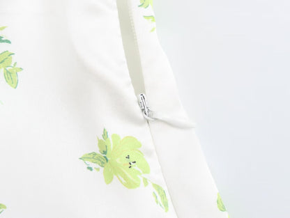 Summer Women Clothing Casual Simple Printing Slip fashion hem Dresses.