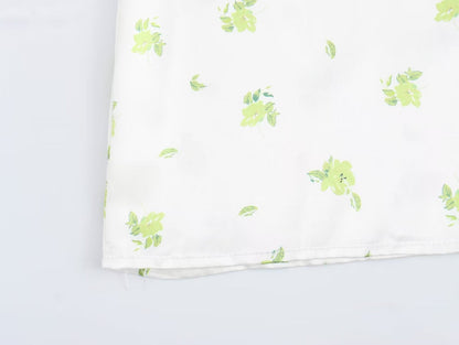 Summer Women Clothing Casual Simple Printing Slip fashion hem Dresses.