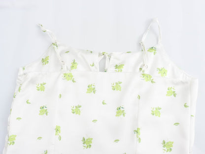 Summer Women Clothing Casual Simple Printing Slip fashion hem Dresses.