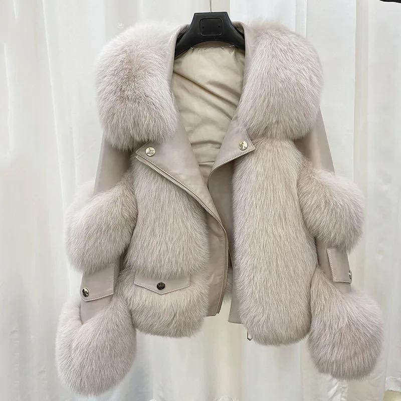 fur jacket seamlessly blending class real fur jacket faux fur