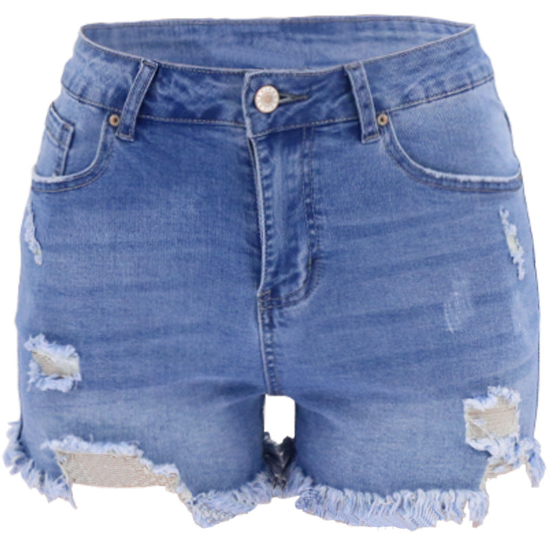 Denim Shorts New summer Ripped High Waist Women Denim Shorts