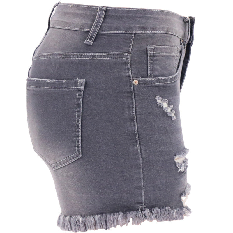 Denim Shorts New summer Ripped High Waist Women Denim Shorts