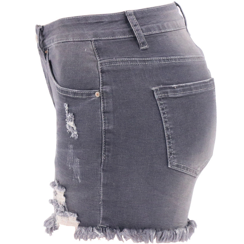 Denim Shorts New summer Ripped High Waist Women Denim Shorts