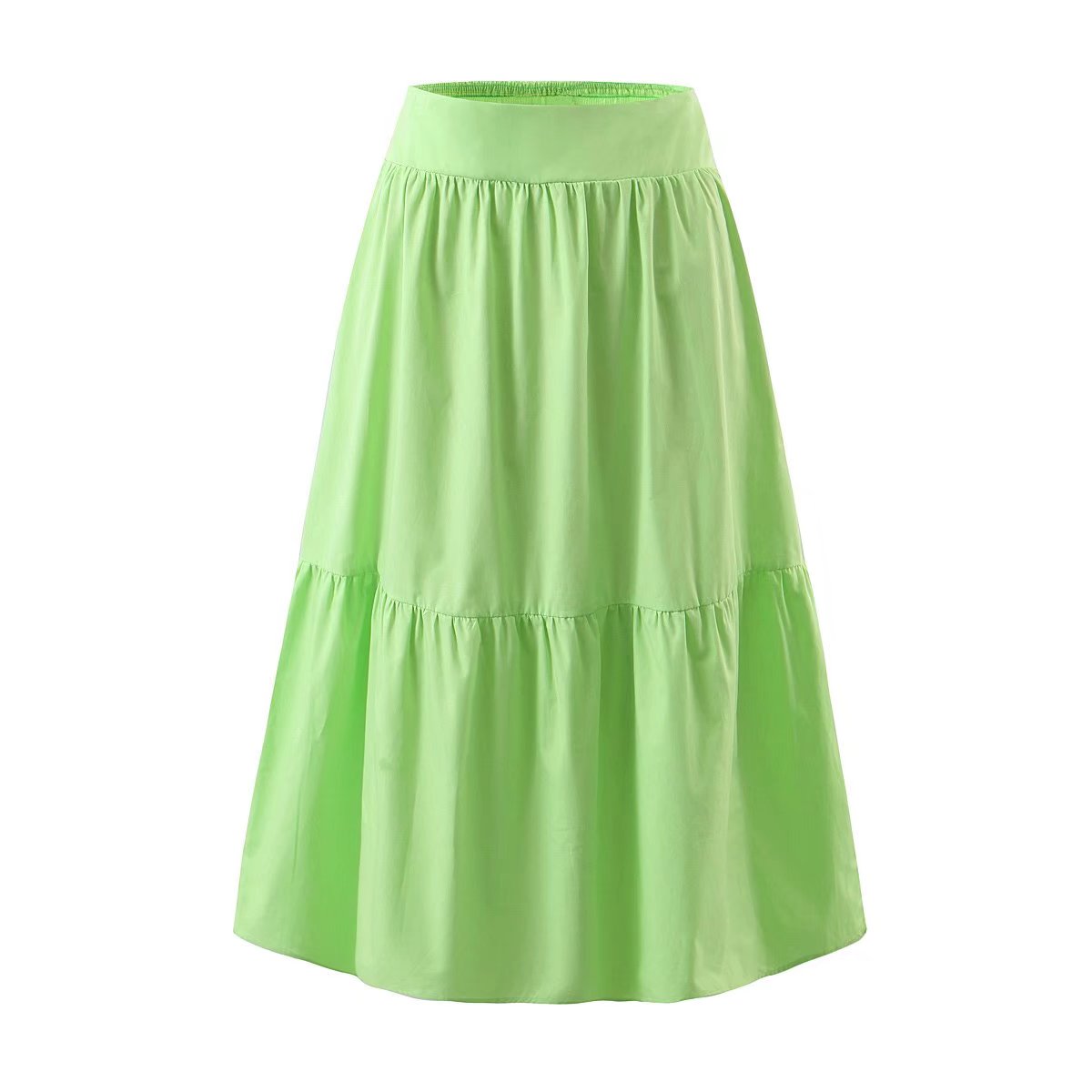  High Waist Skirt  New Women Clothing Camisole Swing Skirt Solid Color