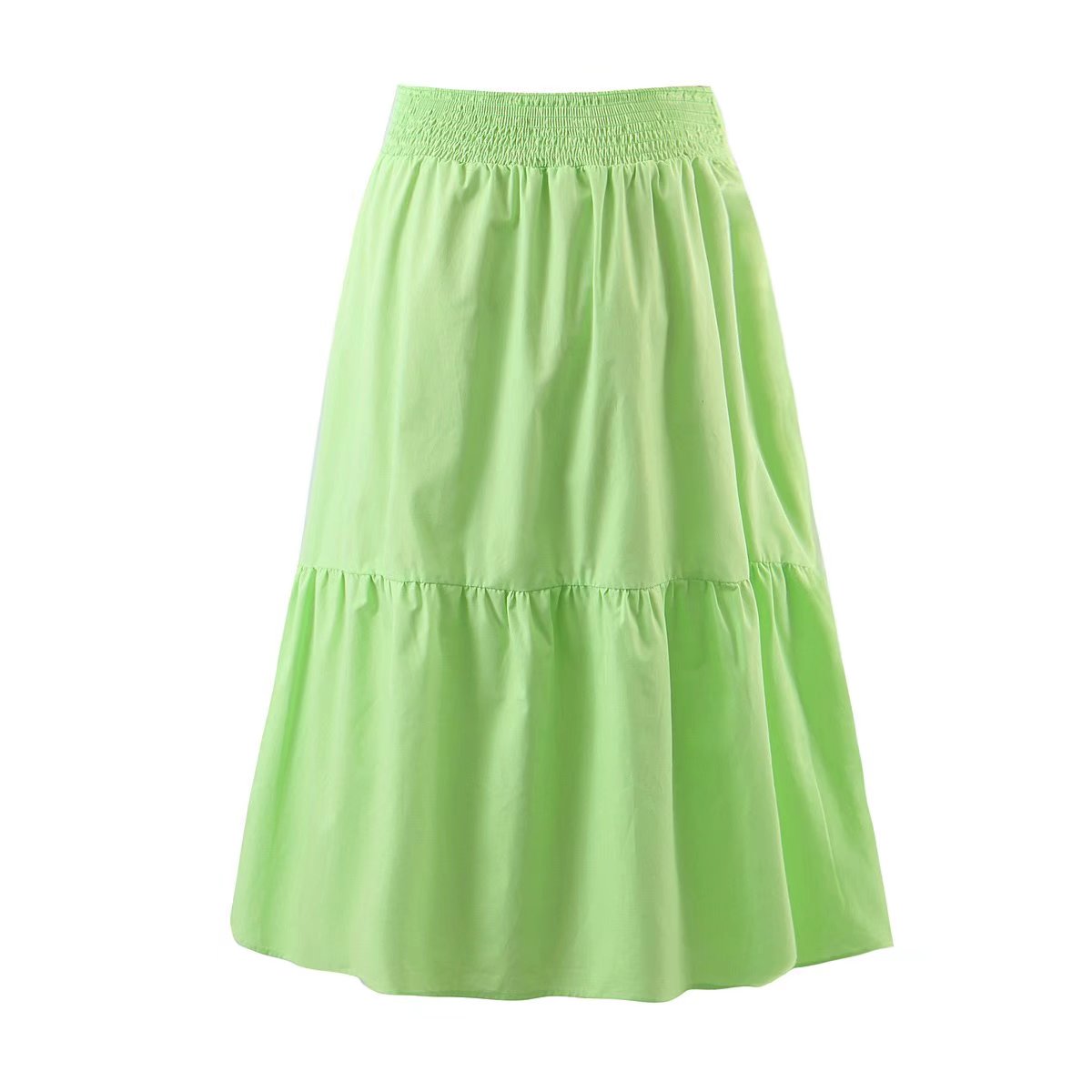  High Waist Skirt  New Women Clothing Camisole Swing Skirt Solid Color